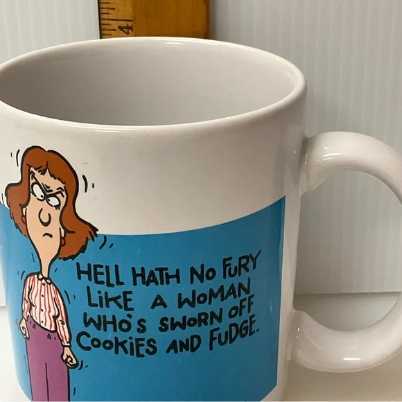 VINTAGE SHOEBOX GREETINGS Hallmark Mug “Hell Hath No Fury … 12 Ounce Grumpy HAH! - Picture 6 of 8
